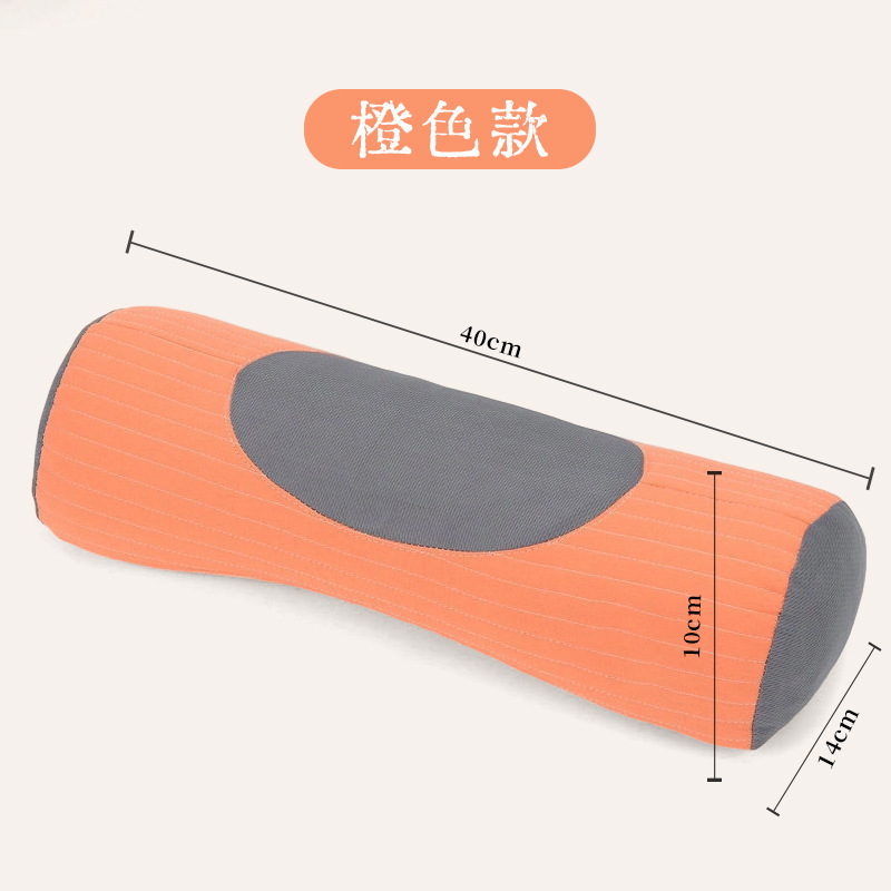 家用荞麦三角颈椎枕头u型纯棉护颈枕苦荞全壳睡觉牵引圆柱枕代发|undefined