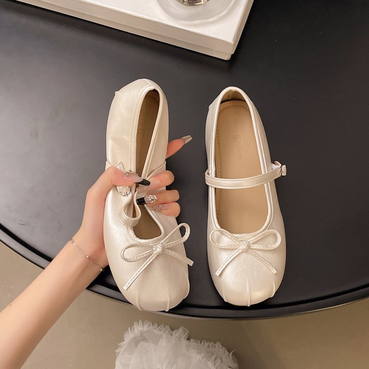 Schapenvachtversie! Dames Mary Jane ballerina's met 3 cm hakverhoging, nieuw model 2026_voghion.com