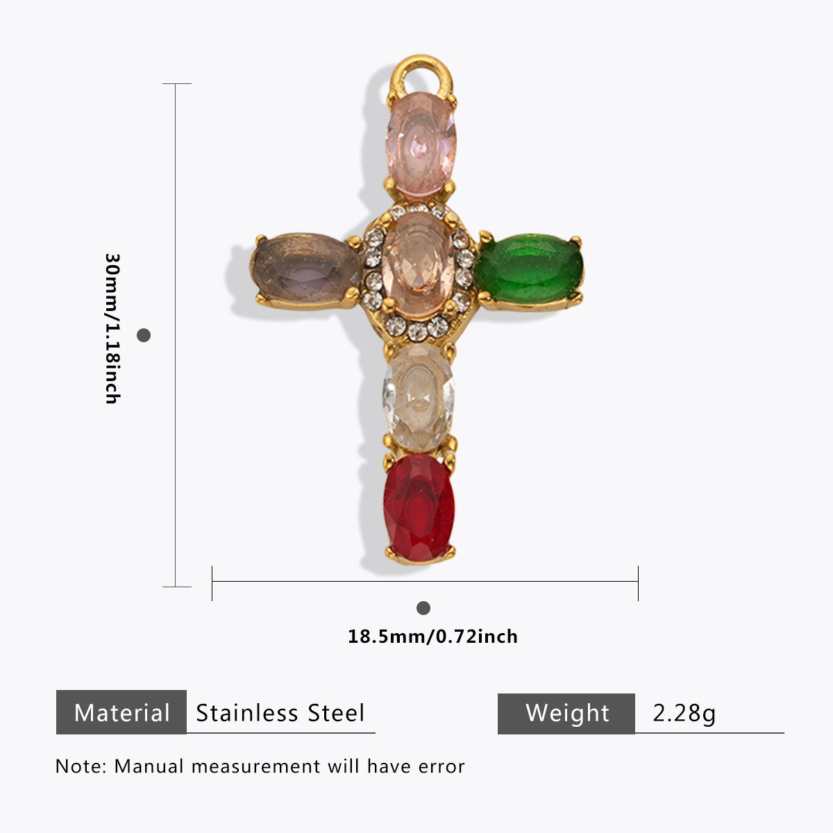 3g Weight Pendant Jewelry Making Type 10*10mm, 16*18.5mm, 18.5*30mm Jewelry Making Size Malachite, Tiger Eye, Zircon Inlay Material DIY Jewelry Accessories Classification 5 PCS/Package Quantity 304 Stainless Steel Material Geometric, Cross, Water Droplets Pattern All Seasons Season Polished Finish Inlay Design Modern Style Style 5 PCS/Package 10*10mm 16*18.5mm 18.5*30mm 304 Stainless Steel Malachite Tiger Eye Zircon Geometric Cross Water Droplets Polished Pendant DIY Jewelry Accessories 7