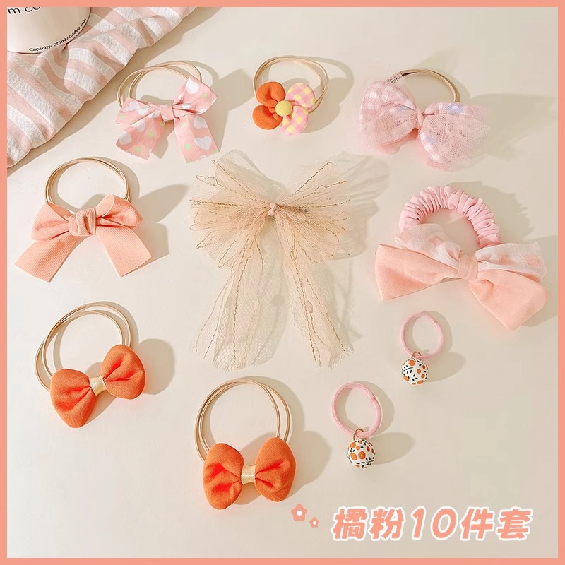 Dolce arco de cabello para niños lindas flores cuerda de cabello para niñas no lastimar cabello elástico duradero adornos de cabello de cabello