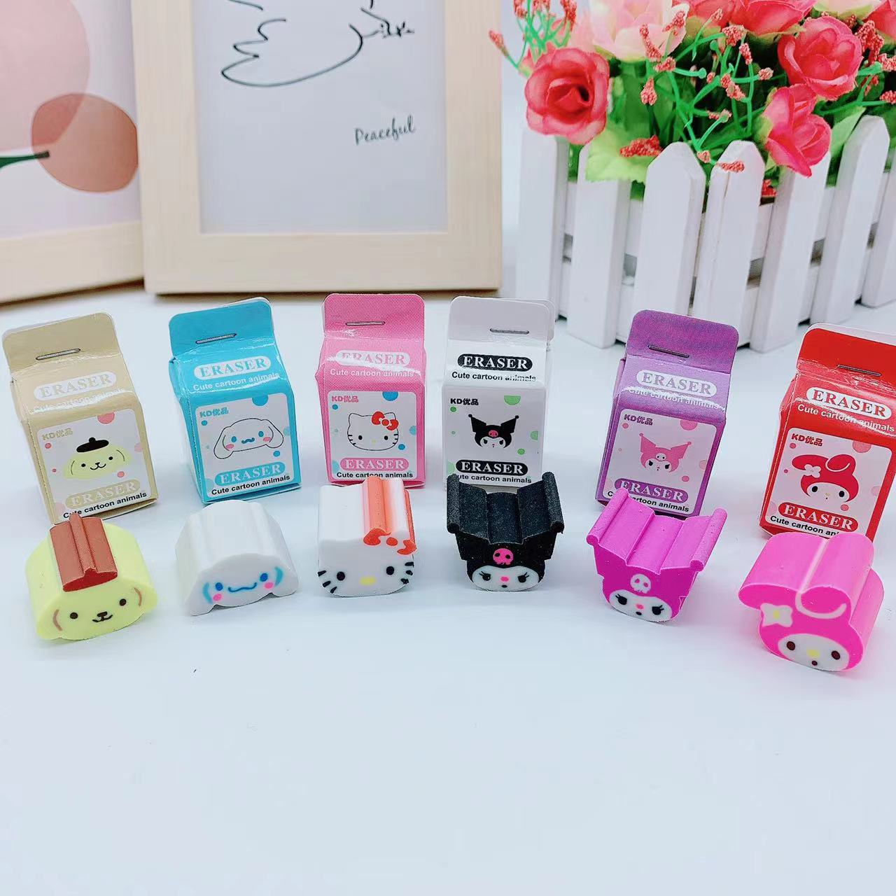 Cute small cartoon children's eraser for students