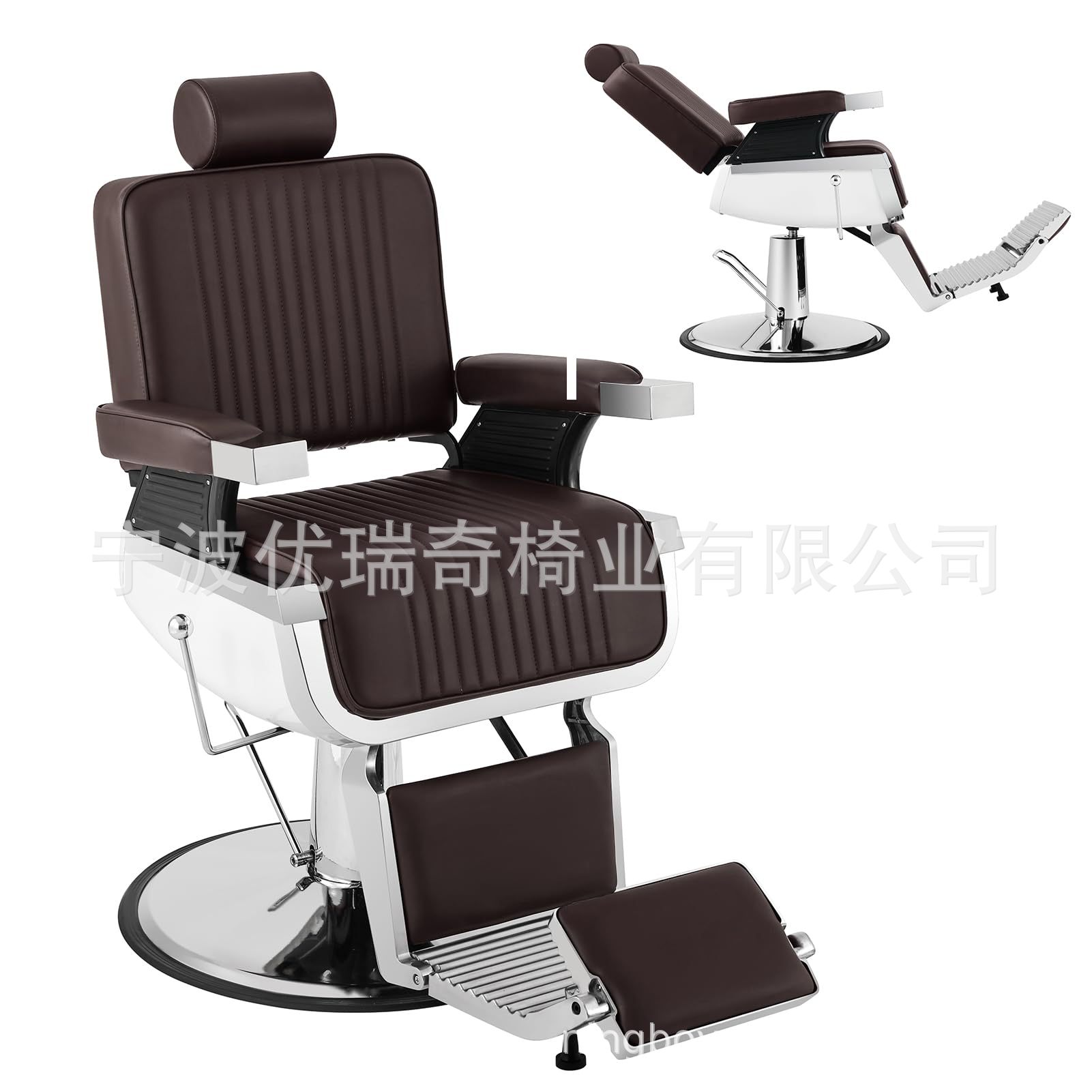 Silla de peluquero dorada de comercio exterior, silla de barbería de acero inoxidable, cómoda silla de peluquería, silla giratoria de aseo, nuevo producto, silla de peluquería