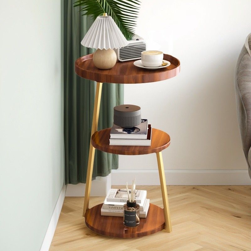 Mesa de té nórdica, sofá, sala de estar, mesas de cabezal de cama, esquina simple, gabinete, pequeña mesa redonda