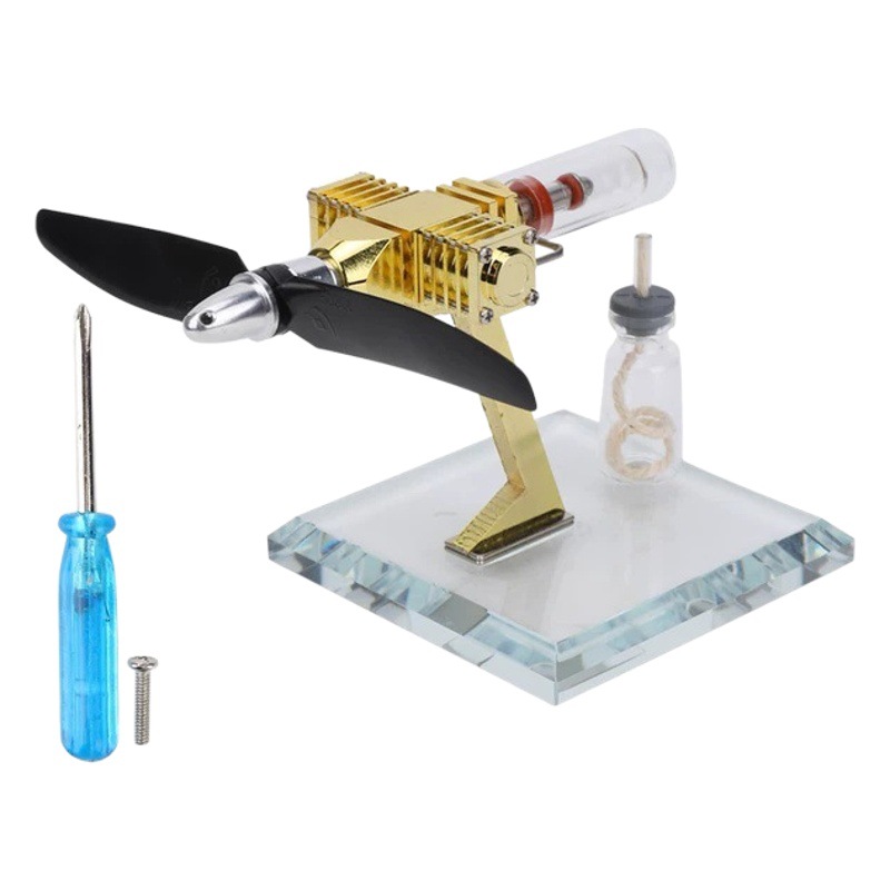 Xuanke aviones Stirling motor turbina de gas externa tecnología juguete educativo modelo novela regalo creativo