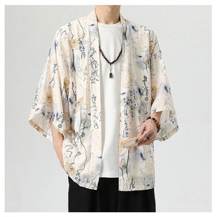 2025 summer new Chinese style fashion loose seven sleeve ice silk sunscreen short cloak a generation of hair