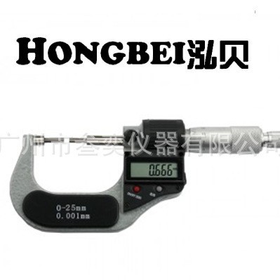 供应HONGBEI泓贝OB025mm-D2系列0-25mm数显花键千分尺