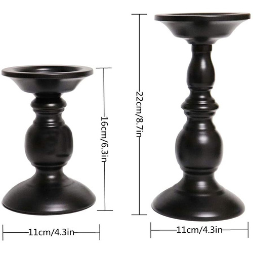 American candle holder candlelight dinner candle cups atmosphere decoration black iron candle holder craftwork decorative item manufacturer supply source