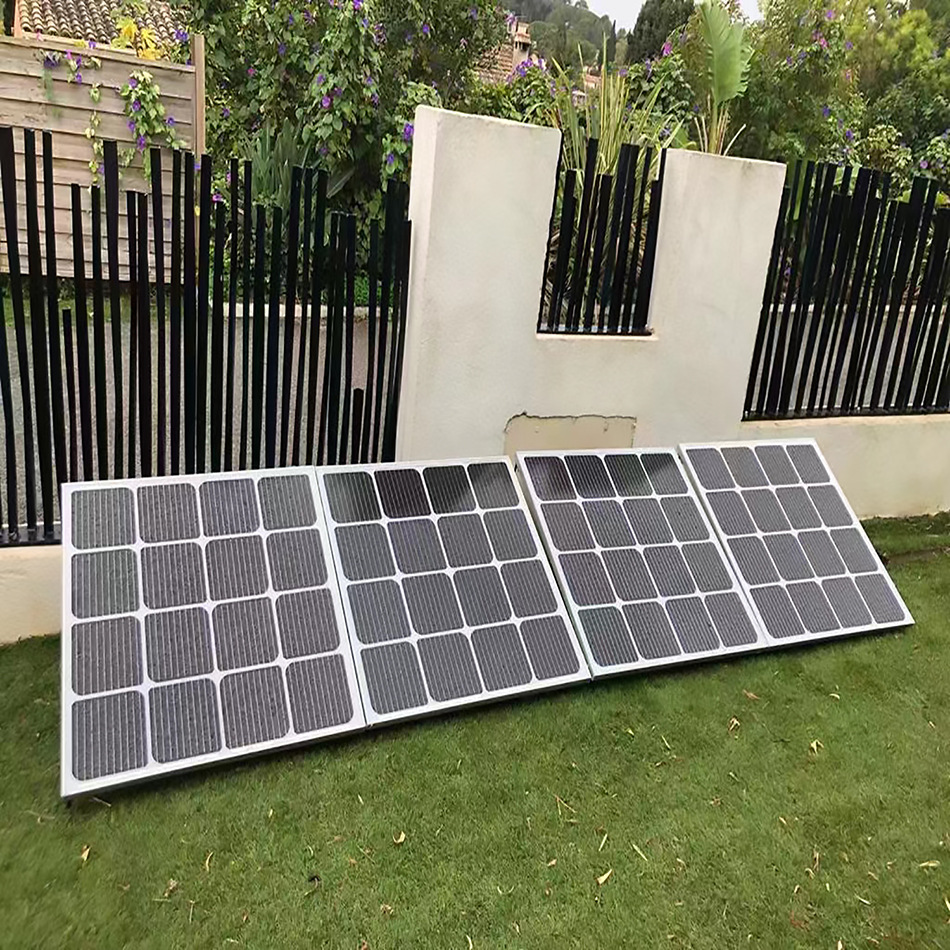 Panel solar Sistema de generación de energía de balcón europeo compatible con 120W con soporte 85W micro inverso 400W generación de energía