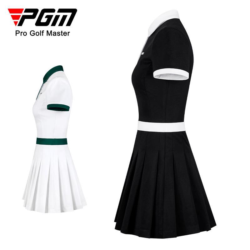 Váy golf nữ xếp ly ôm dáng phối quần short chống hở — QZ078-Trắng (với quần trắng), QZ078-Đen (với quần đen)