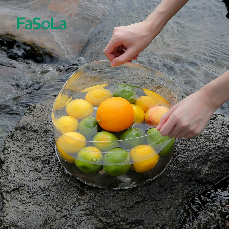 Foldable handheld capacious bucket for traveling for face washing