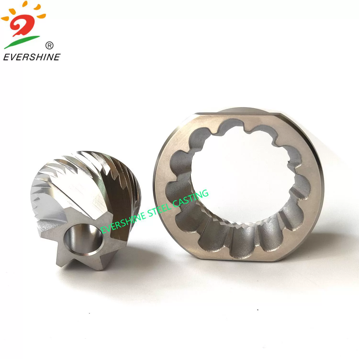 EVSC工厂直供48mm六星研磨锥刀电磨咖啡磨豆机不锈钢配件磨芯磨盘