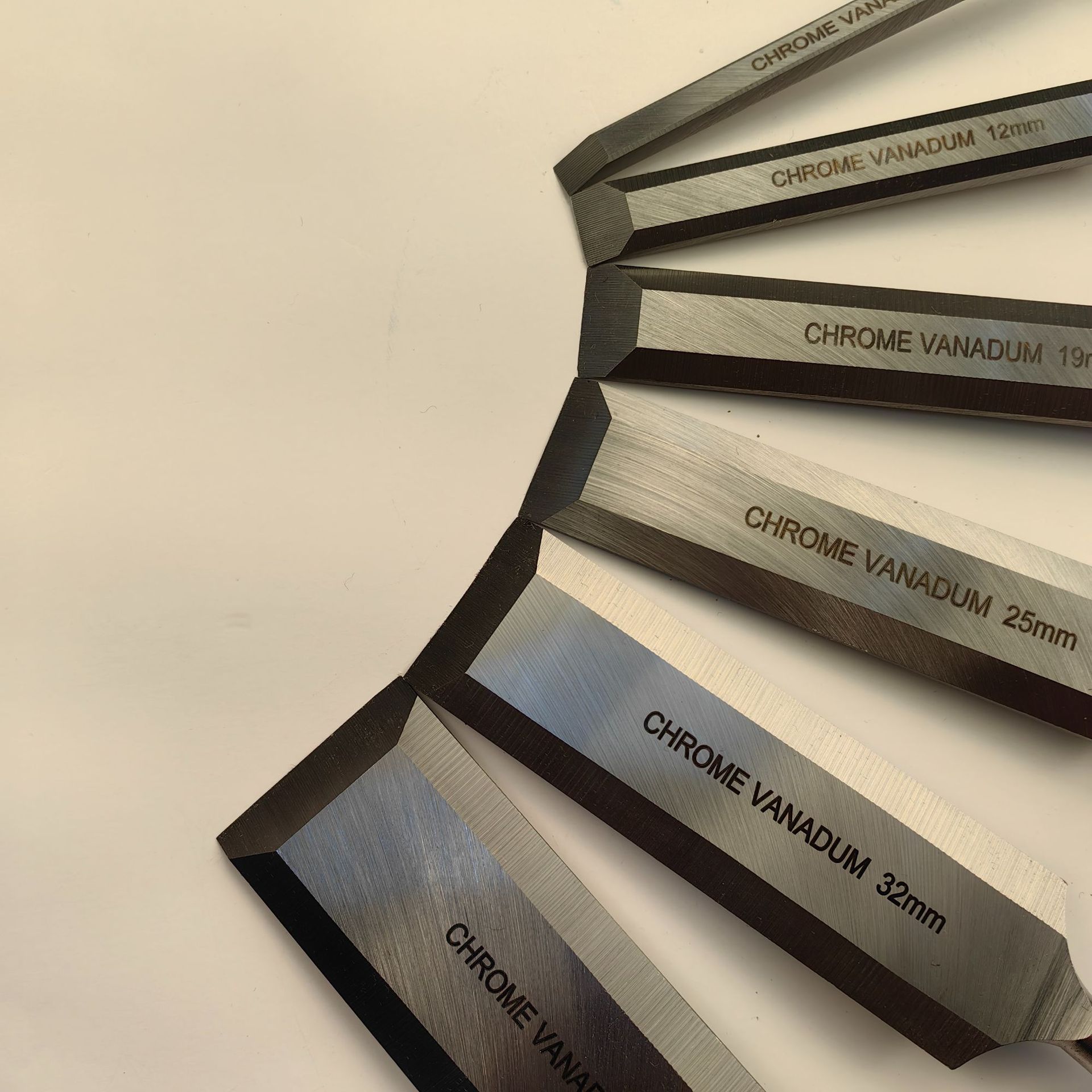 Boutique de carpintería mango de madera plana de aceite de piedra de seis piezas conjunto de madera en caja pala plana traje de espolón herramientas de carpintería