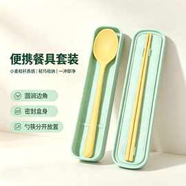 食品级硅胶筷子勺子防滑防霉耐高温多巴胺家用儿童筷子勺子套装