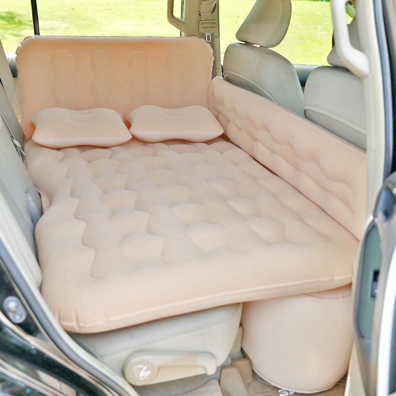 Car air mattress for the back seat of sedans, portable and comfortable for travel, quick inflation, available for dropshipping