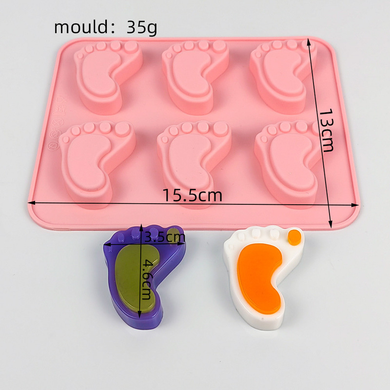 9連異なる草花形食品級シリコン型チョコレートキャンディーゼリー凉粉金型DIY手作り石けん型|undefined