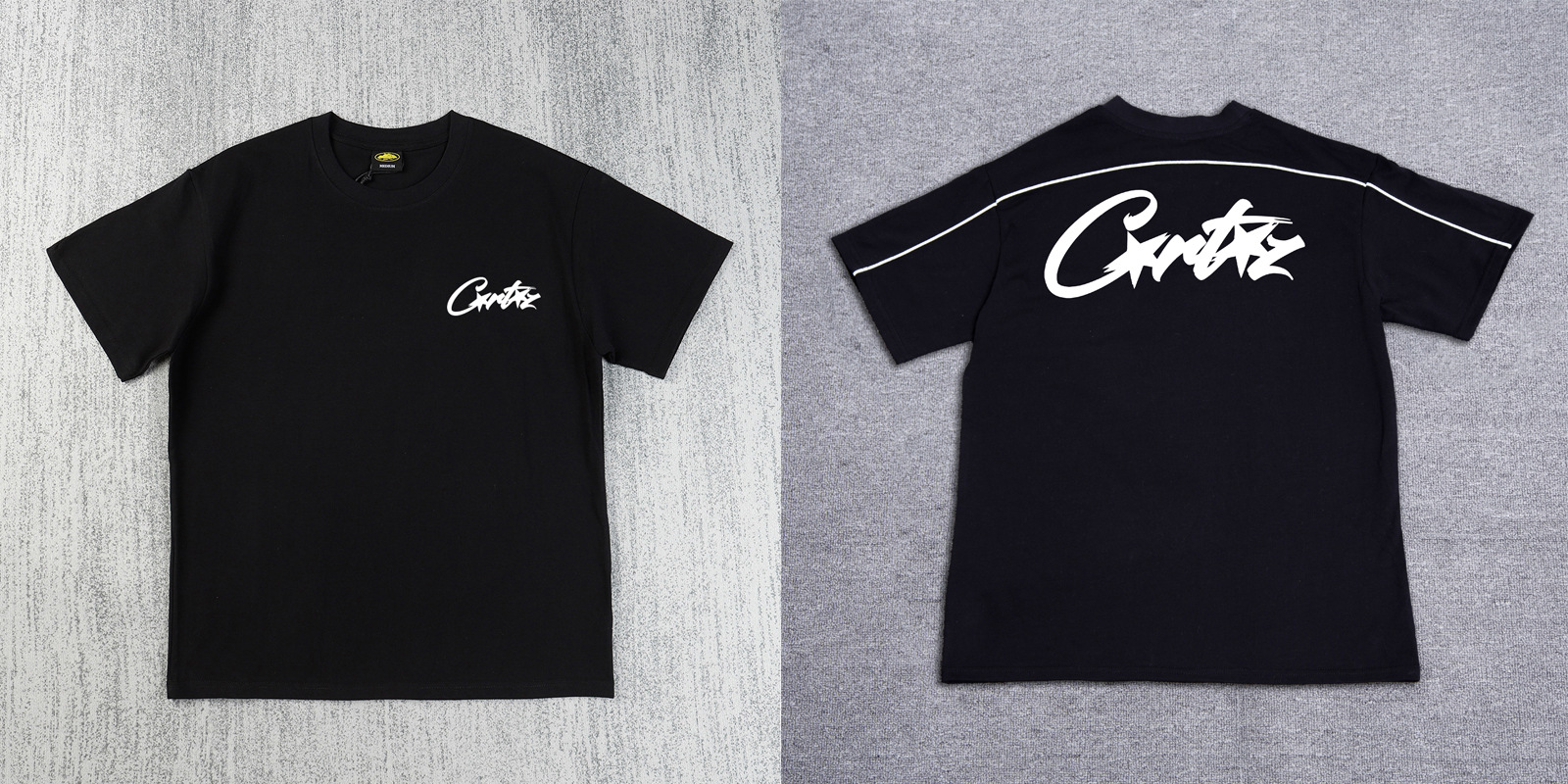 Transfronterizo nuevo corteiz manga corta Devil Island camiseta carta Logo impreso cuello redondo americano casual suelta media manga