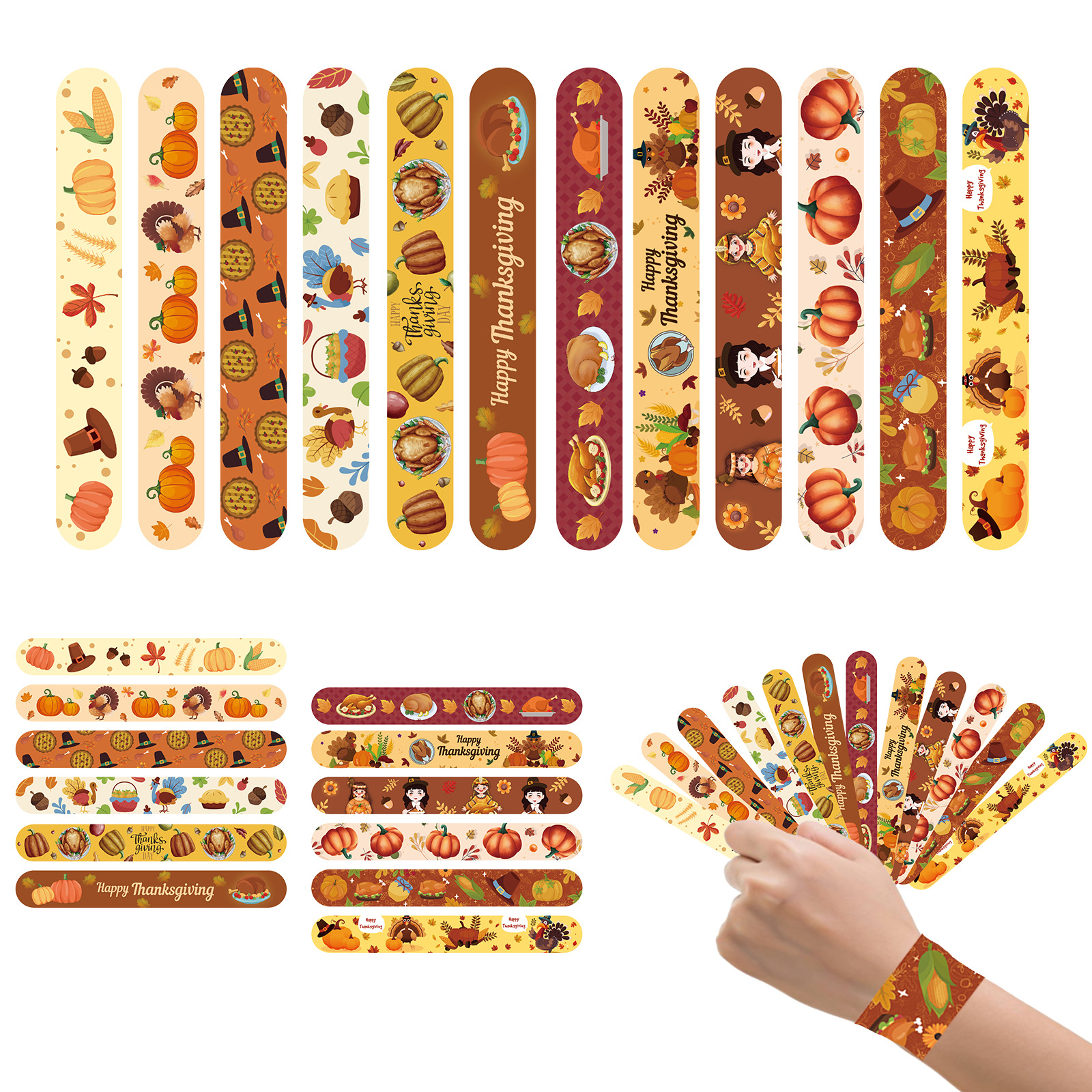 Amazon todo tipo de pulseras de anillo de palmaditas transfronterizas, pulseras de dibujos animados de fiesta, círculos de palmaditas para niños