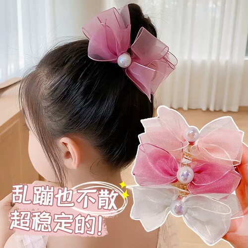 Children's hairpins, ball head grabbers, hair clips, ponytail clips, little girls' hairpins, hairpins, bow hair accessories