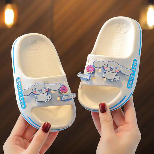 Children's slippers non-slip bathroom bathing girls slippers summer cute princess baby indoor home slippers for women