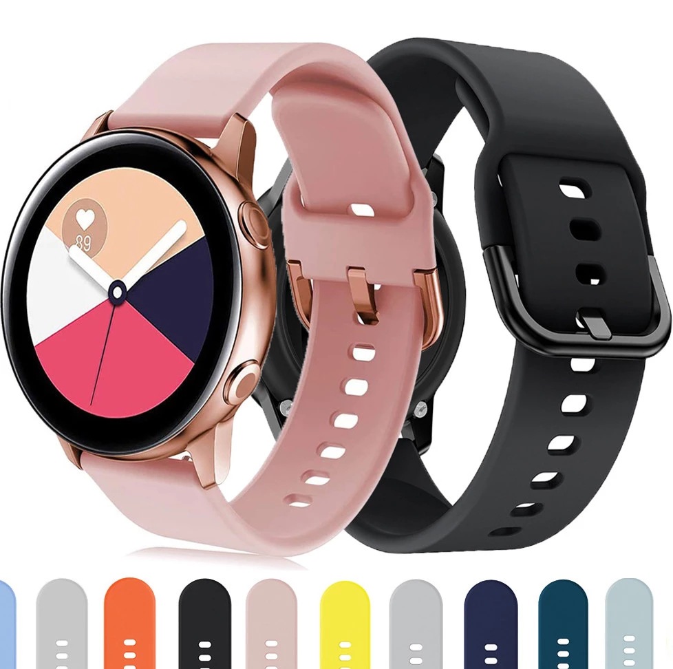 For Samsung Galaxy 46mm Silicone Strap 22mm 20mm Samsung S3 Strap Huawei watch 3