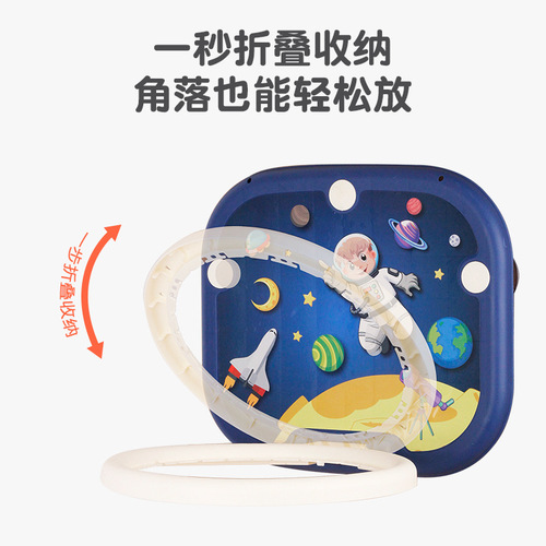 Hot selling no punching wall-mountable children's basketball board reinforced suction cup hanging folding shooting frame children's basketball stand