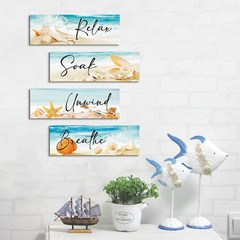 Summer Wooden Sign Ocean Wall Decor Amazon Living Room Wall Decoration Room Decorations Ocean Style