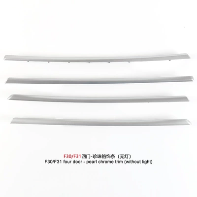 F30/F31/F35 Four-Door Interior Strip — Şüşə kənarı xromları/moldingləri - f30-f31-four-door-pearl-chrome