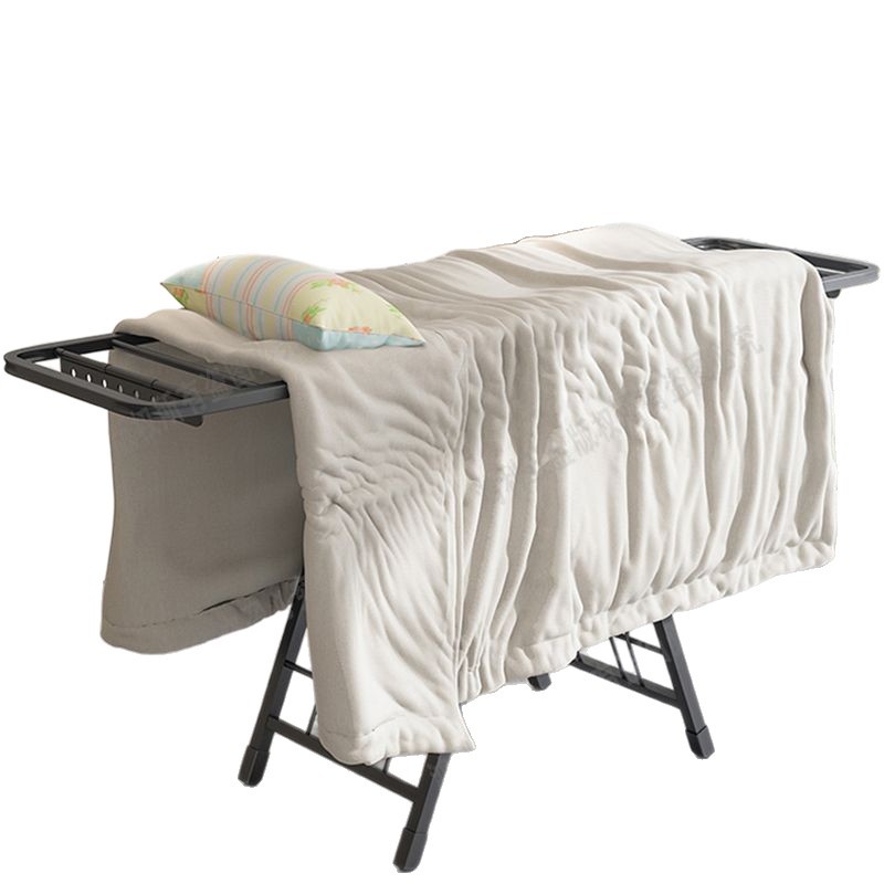 percha de ropa plegable piso doméstico balcón interior bebé percha de ropa fría engrosada ropa de sol gruesa colcha de edredón