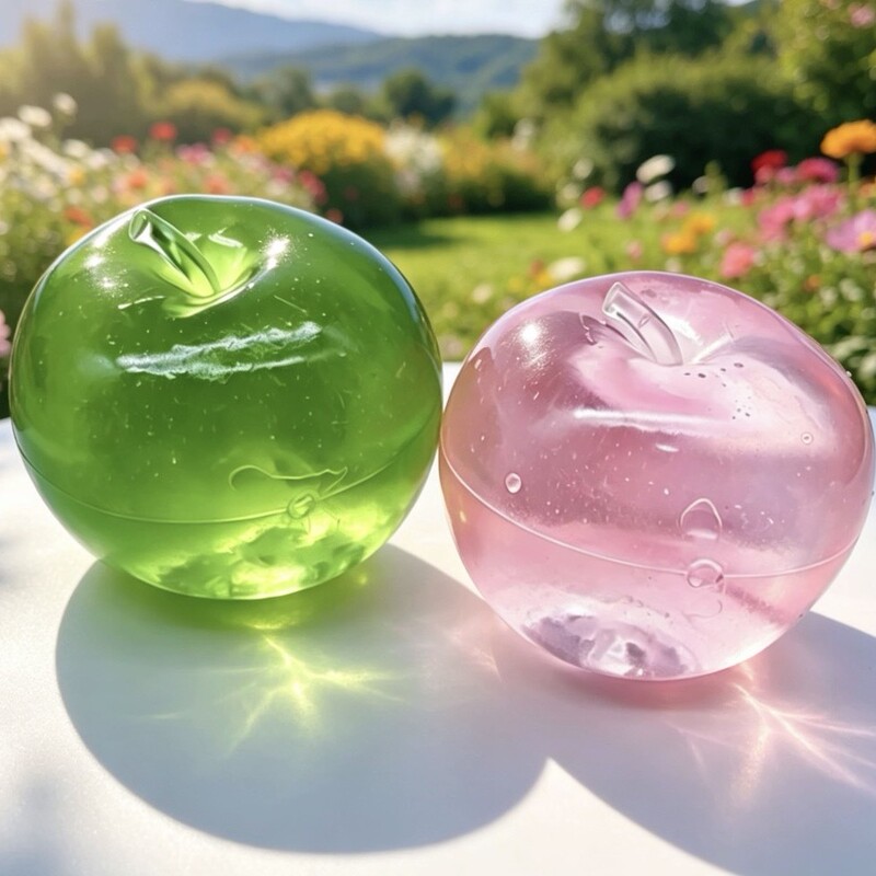 Xiaohongshu's Same Style Pink Crystal Large Apple, Ultra-Thin Skin, Moldable, Creamy Texture, Handmade Squishy Ball Xiaohongshu's Same Style Pink Crystal Large Apple, Ultra-Thin Skin, Moldable, Creamy Texture, Handmade Squishy Ball