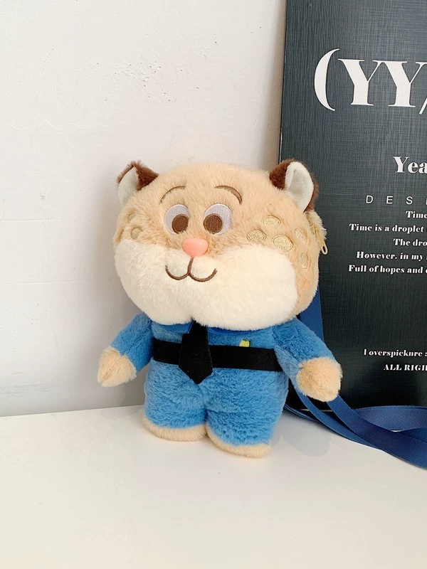 Мультяшная миловидная игрушка, кролик, плюшевая сумка через плечо с ушами, мобильный телефон, система хранения, подарок на день рождения, лиса, енот
