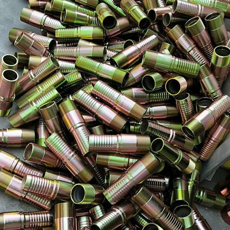 现货供应各种型号大口径胶管接头 油壬接头油田 对丝  外丝