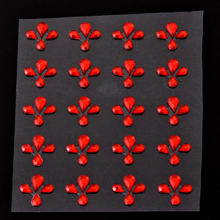 Tang traje antiguo disfraz maquillaje color diamante acrílico cara pegatinas de diamantes