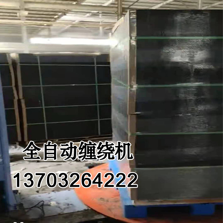 湖南娄底全自动圆盘缠绕机预拉伸膜打包缠绕机 拉伸膜托盘打包机自动 托盘加压预拉缠绕包装机智能裹包机缠绕机