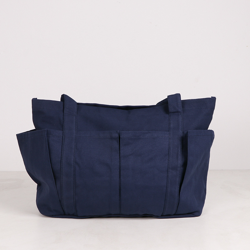 Tela casual bolsa de tela bolsa de viaje bolso de lona de color sólido simple gran capacidad deportes fitness bolso bolsa