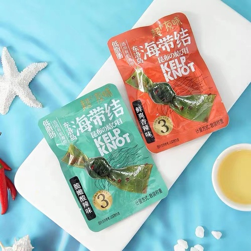 Super Friend Flavor Seaweed Knots 150g Spicy Garlic Fried Rice Alcohol Dish Snack for Children and Pregnant Women Ready-to-Eat Kelp Seafood Bagged