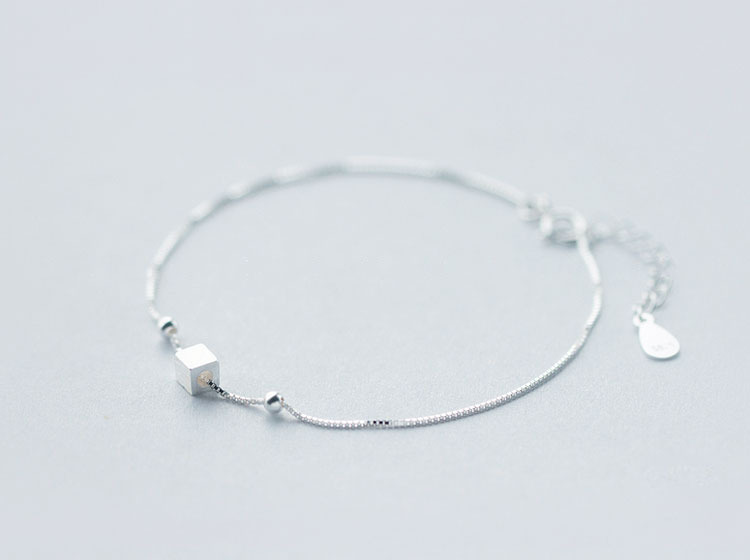 Sunburst Transfer Cube Bracelet For Women Minimalist Geometric_voghion.com