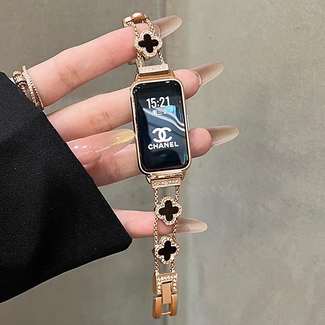 Smart Bracelet 8Pro Call Message Payment Health Step Counting Multifunctional Four-Leaf Clover Fat Reduction Sports Watch Women's Model