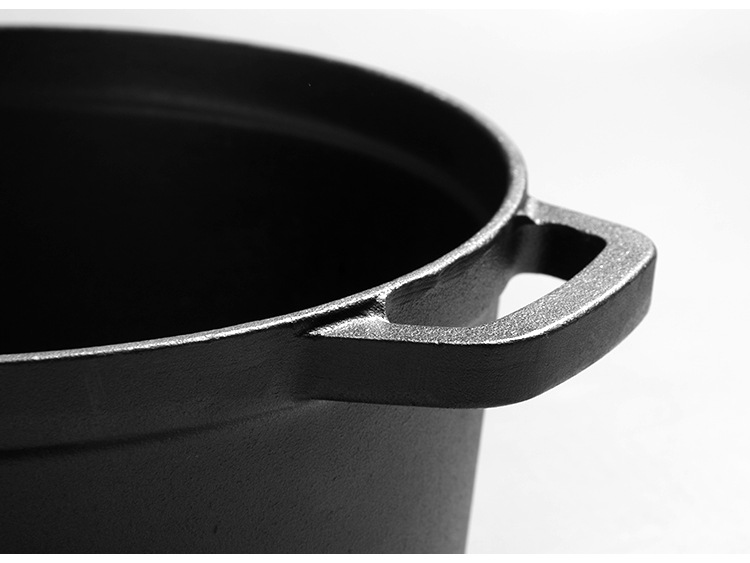 European Style Cast Iron Bread Pan With Double Handles Deepened_voghion.com