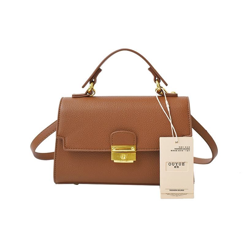 Bolso de textura transfronteriza 2025 verano nuevo bolso femenino retro patrón de lichi bolso de hombro simple bolso de mensajero de viaje