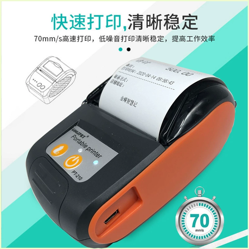 Handheld small pocket printer, bluetooth