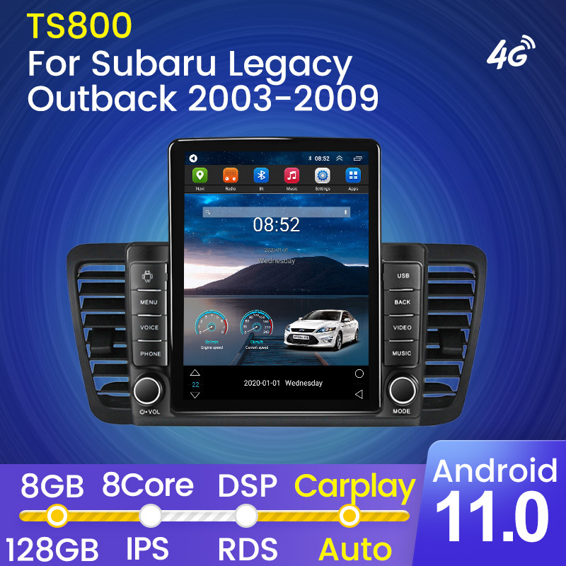 适用于Subaru Legacy Outback 2003-2009斯巴鲁傲虎/竖屏安卓导航