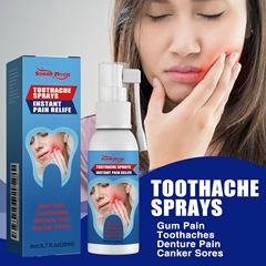 South Moon Dental Pain Relieving Spray, Dental Pain Relief Liquid, Instant Stop Toothache, Swollen Gums, Cavities, Toothache Due to Fire, Caries