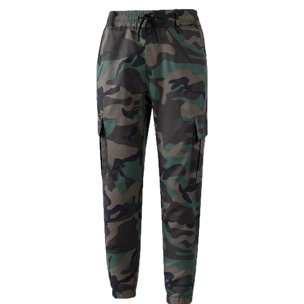 Green forest camouflage pants