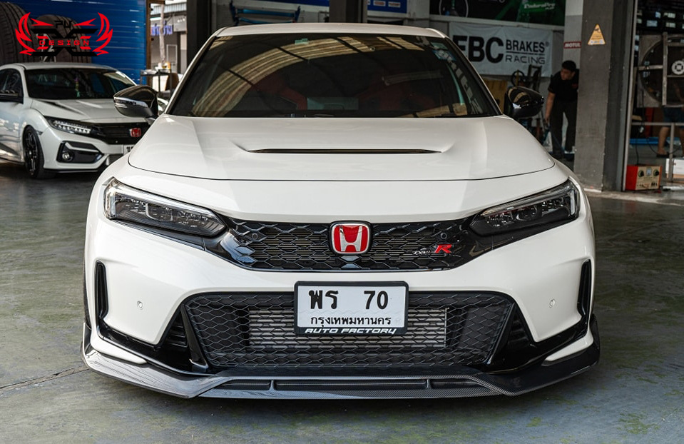 Suitable for Honda 11Th Generation Civic Fl5 Type R Modified Carbon Fiber Front Lip Modified Ad Style Front Bumper Front Spoiler