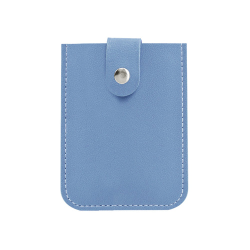 Cross-border lychee pattern pull-out card holder for men and women, lightweight and compact leather card case, factory wholesale logo