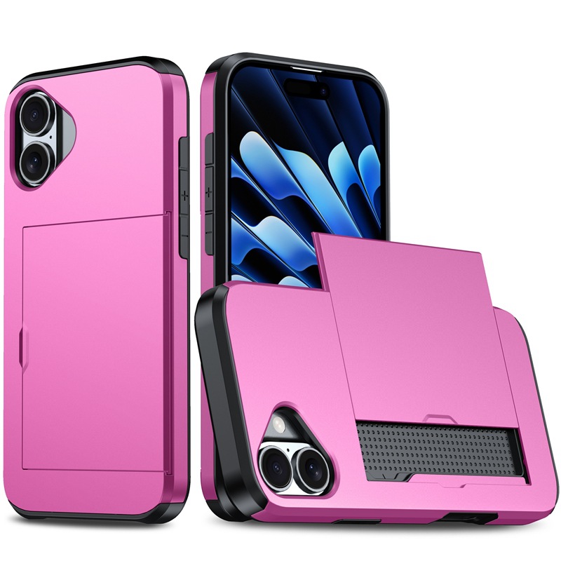 Coque iphone 17 pro avec porte-cartes et cache coulissant protection_voghion.com
