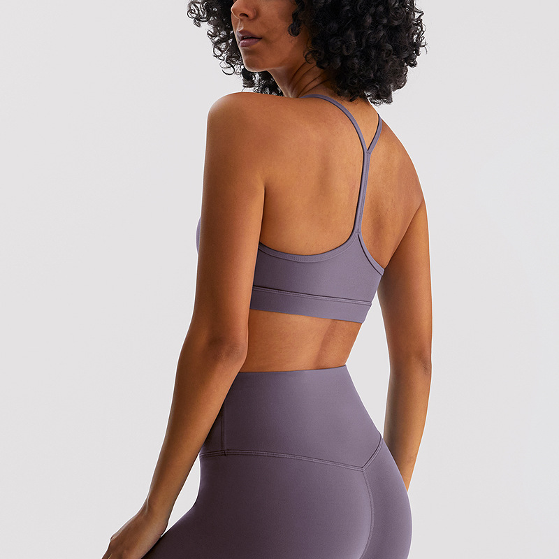 Nulrx nueva ropa de yoga desnudo chaleco pilates deportes ropa interior las mujeres sexy belleza espalda fitness sujetador yoga