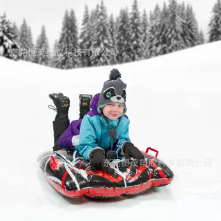 厂家直销 PVC充气滑雪板吹气滑雪圈 雪地娱乐雪橇 环保加厚 OEM