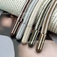 7mm高密圆滴塑头圆绳卫衣帽绳涤棉男女装裤腰绳手提绳间色绳子