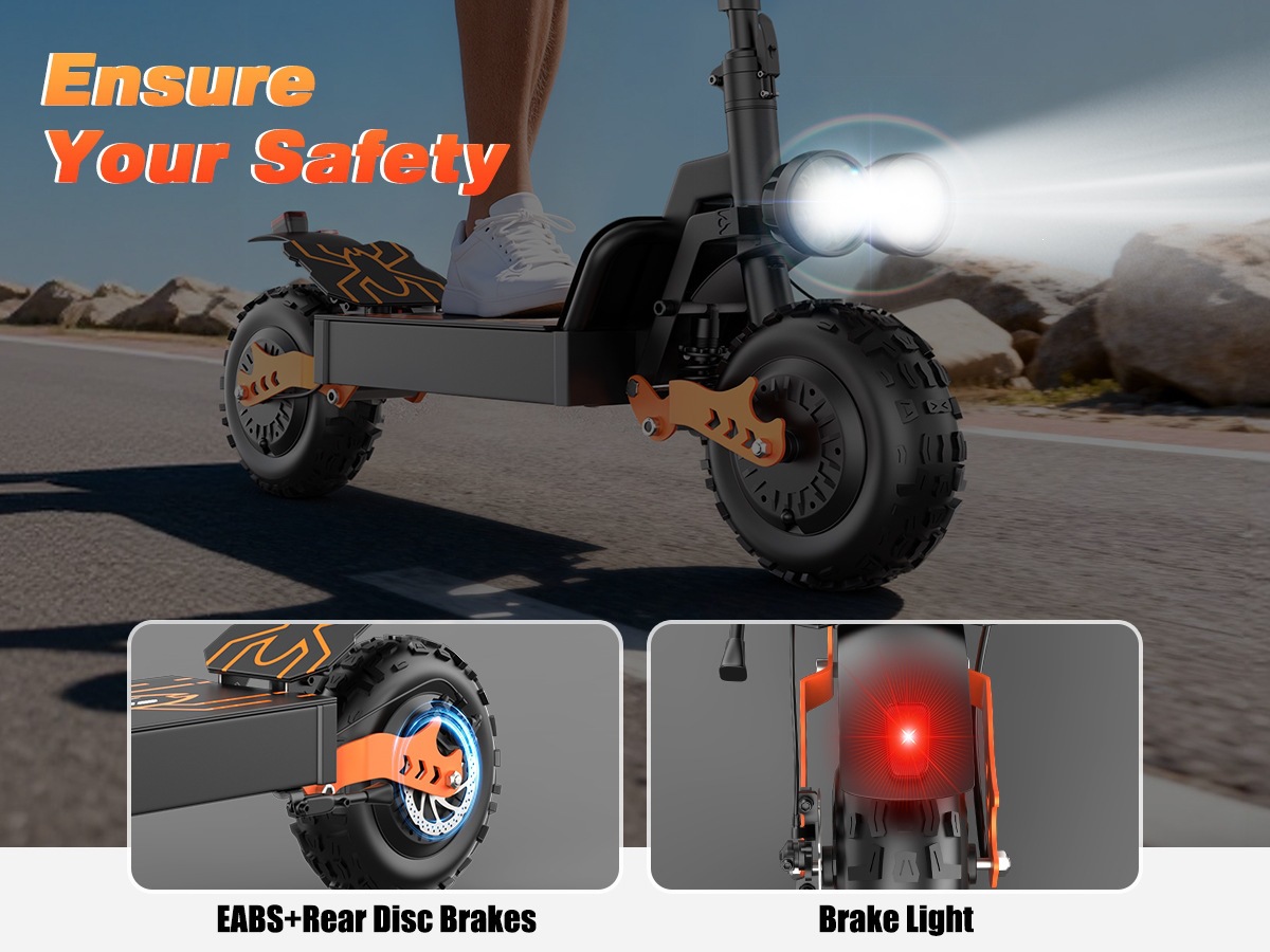 Dual-drive high-power off-road electric scooter, in stock at the factory, available for dropshipping from the US overseas warehouse
